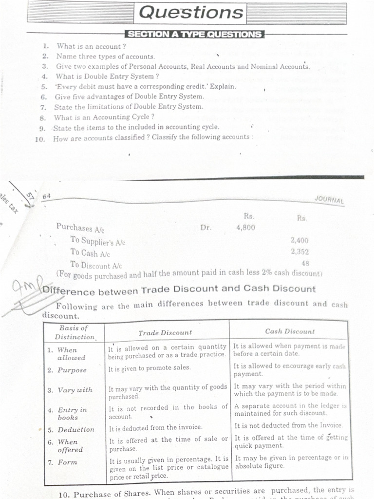 Accounts Questions | PDF