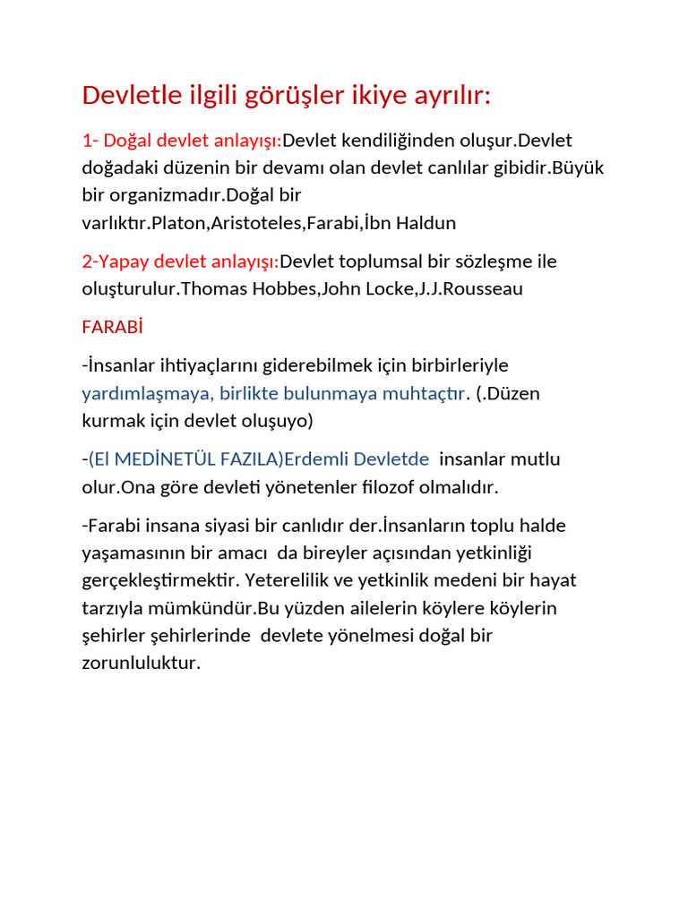 Doğal Devlet | PDF