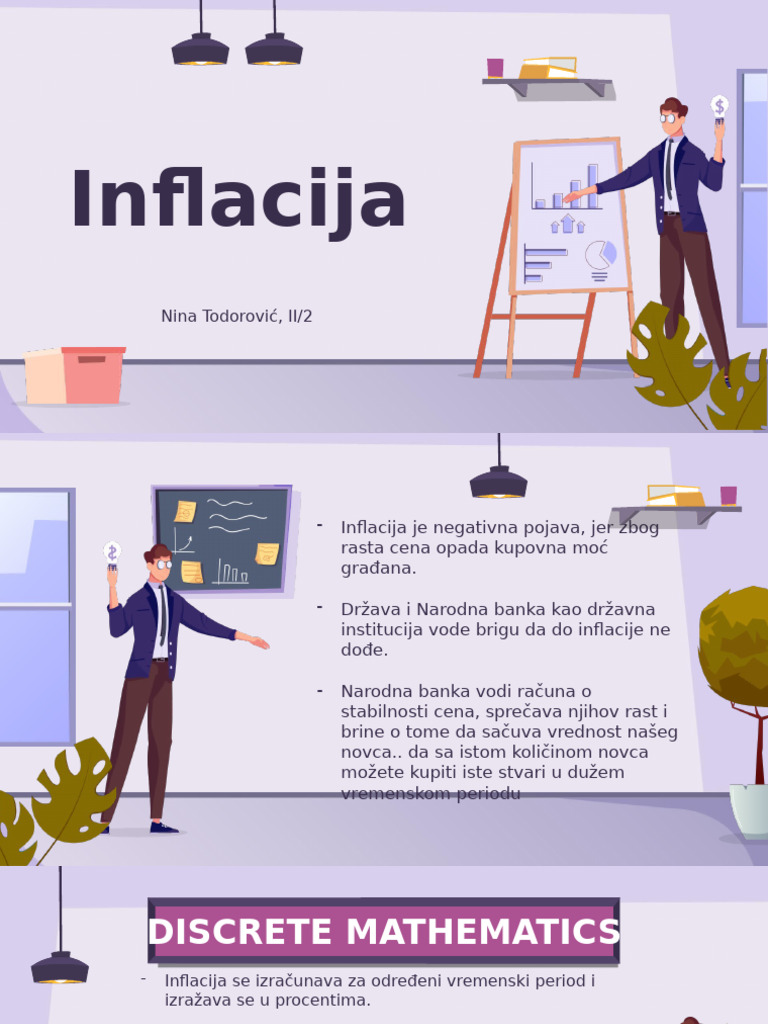 Inflacija Inflation Serbian Document | PDF