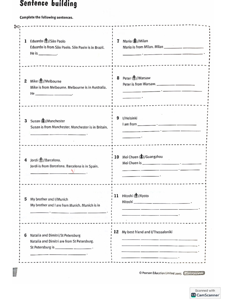 Sentence Building | PDF