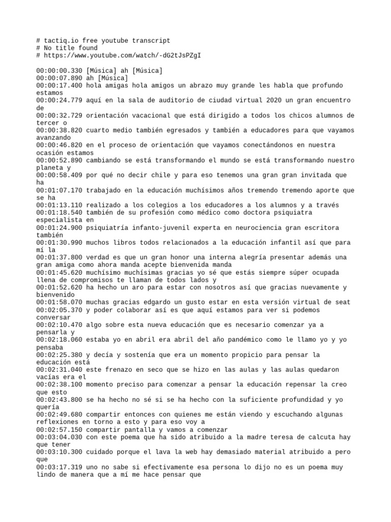Tactiq Free Transcript DG2tJsPZgI | PDF | Estrés (biología ...