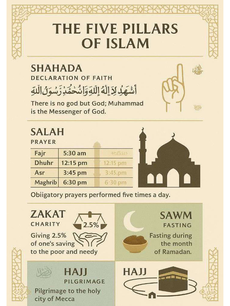 The Five Pillars of Islam | PDF