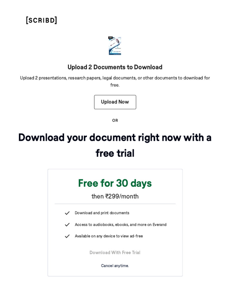 Choose A Plan - Scribd | PDF