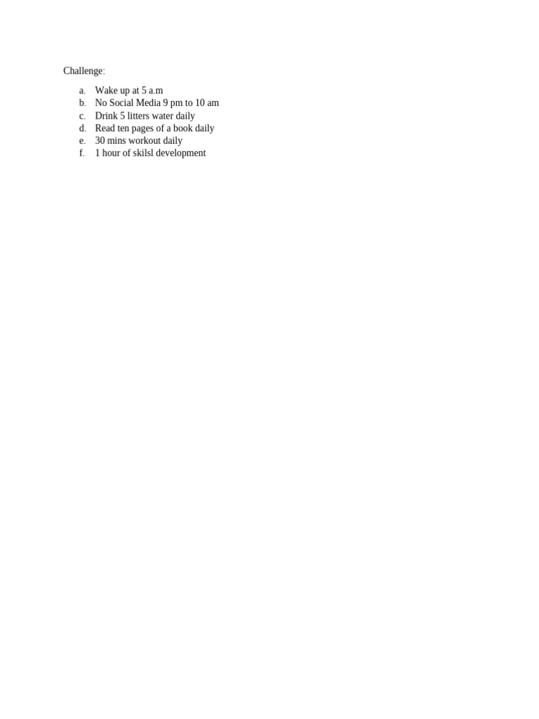 Challenge | PDF