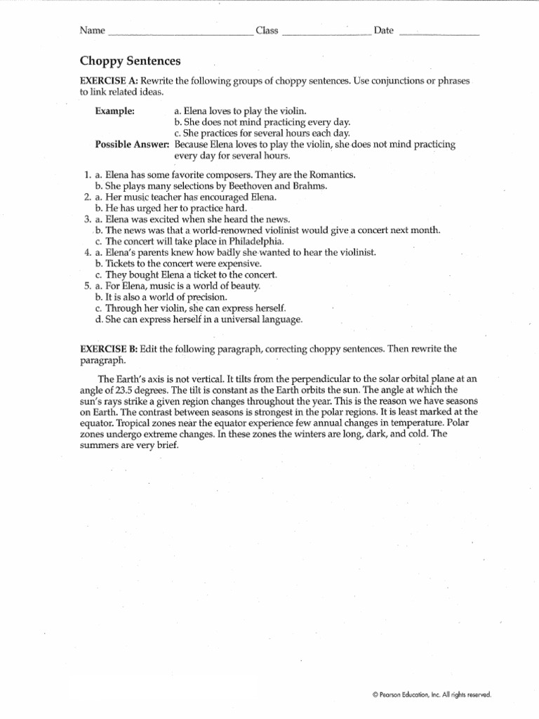 Choppy Sentences | PDF