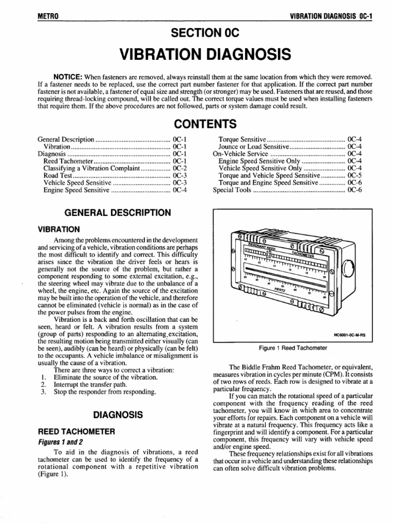 00C Vibration Diagnosis | PDF
