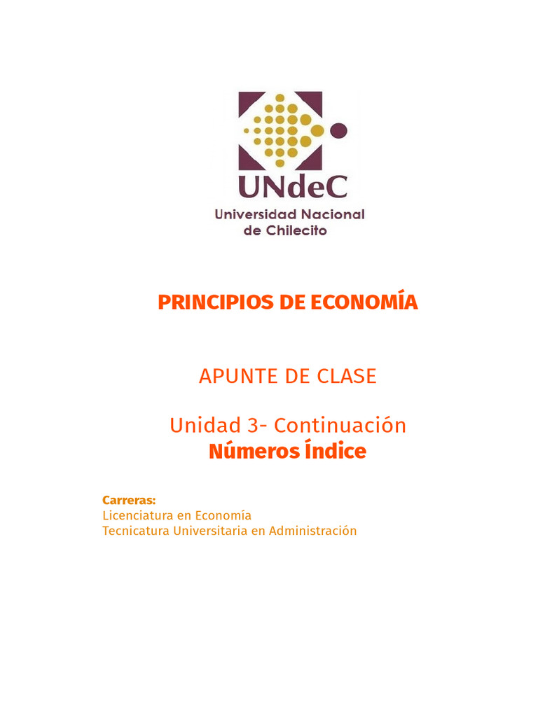 Números Índices en Economía: Guía Completa | PDF | Inflación | Precios
