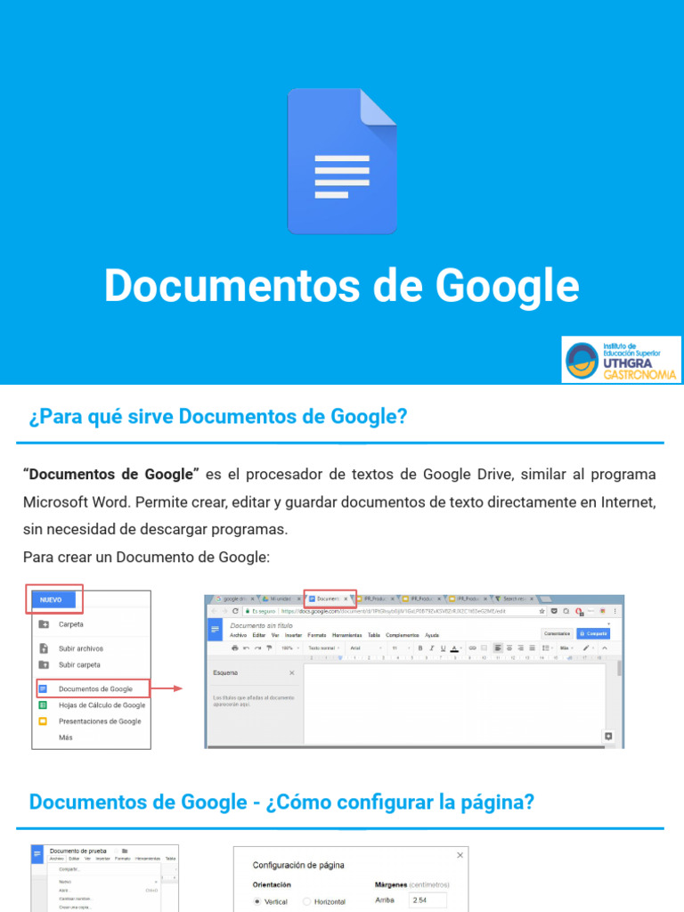Guía de uso de Documentos de Google | PDF | Hipervínculo | Software