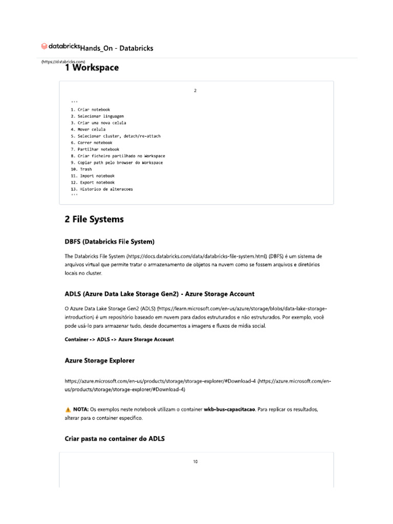 Formação Databricks | PDF