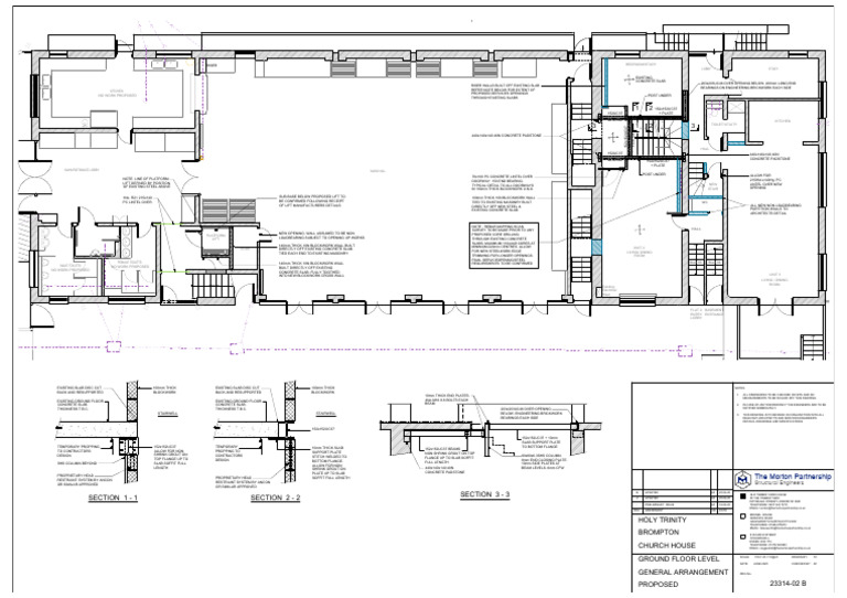 Ground Floor Layout and Structural Details | PDF | Stairs | Building