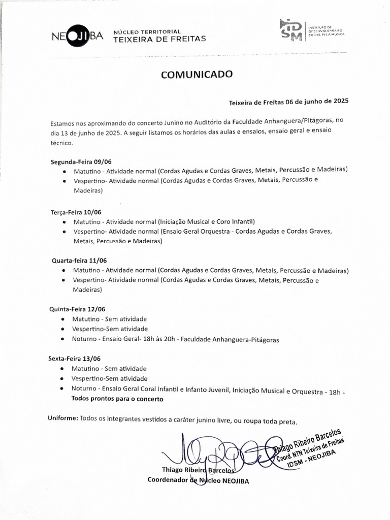 Comunicado | PDF