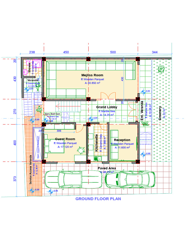 Ground Floor Plan Layout Details | PDF | Structural Engineering ...