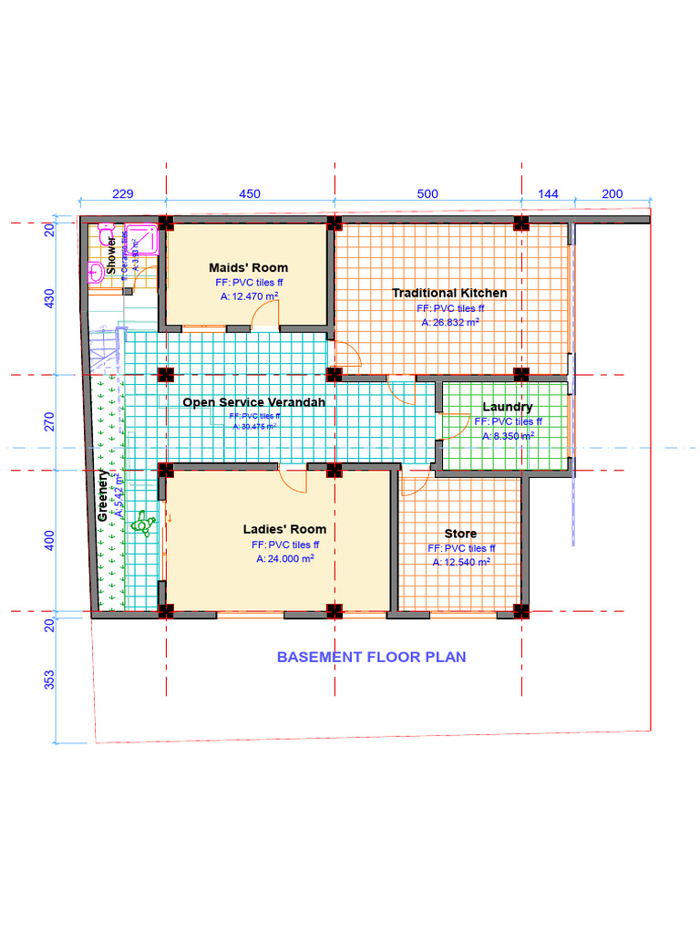 D6 Modified Basement Floor Plan | PDF