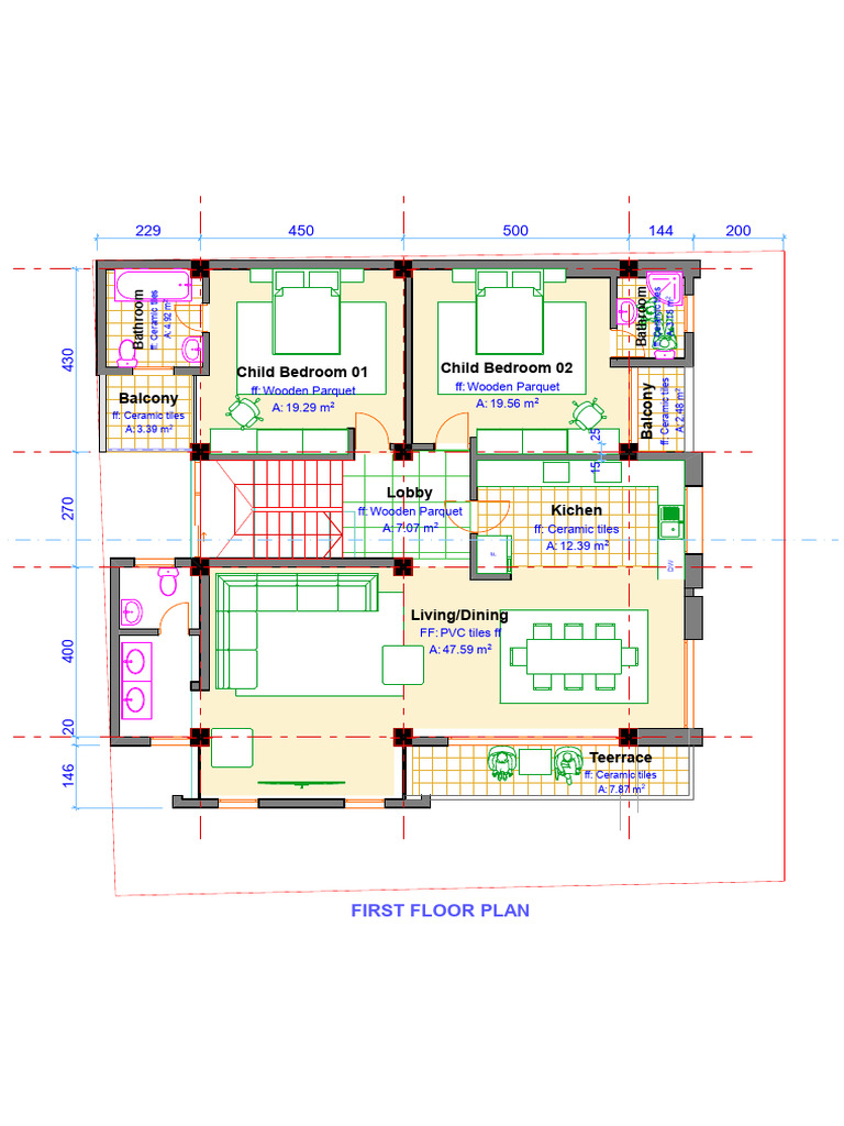 D6 Modified First Floor Plan | PDF | Floors | Interior Design