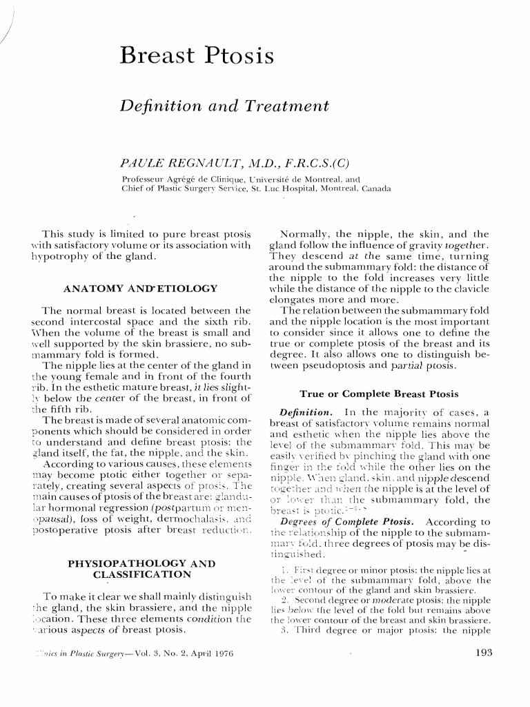 Breast Ptosis Regnault1976 Pdf 