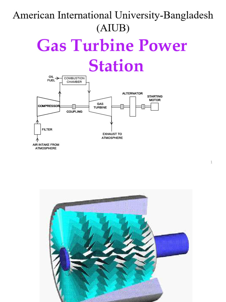 Gas Turbine Power Plant Overview | PDF | Gas Turbine | Engines