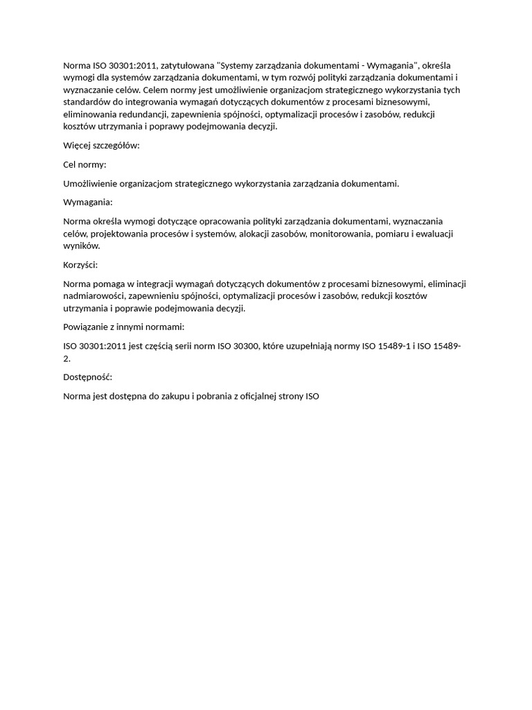 Norma ISO 30301 | PDF