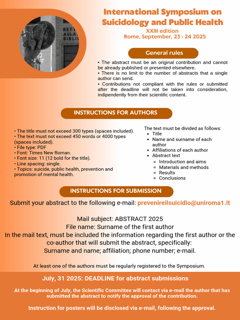 Abstract Submission Guidelines | PDF | Abstract (Summary)