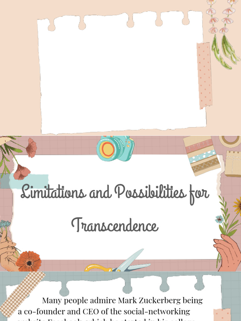 Transcendence: Limits and Opportunities | PDF | Self Actualization ...