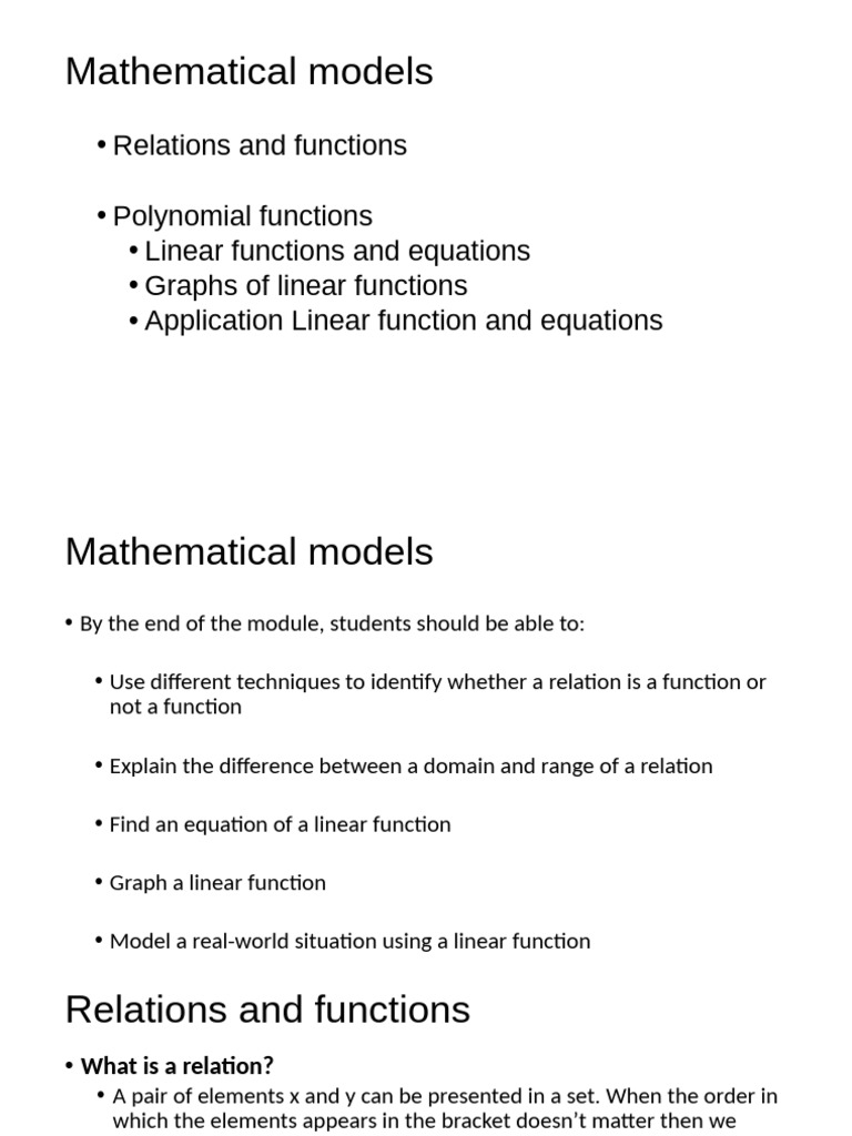 Understanding Linear Functions and Relations | PDF | Function ...