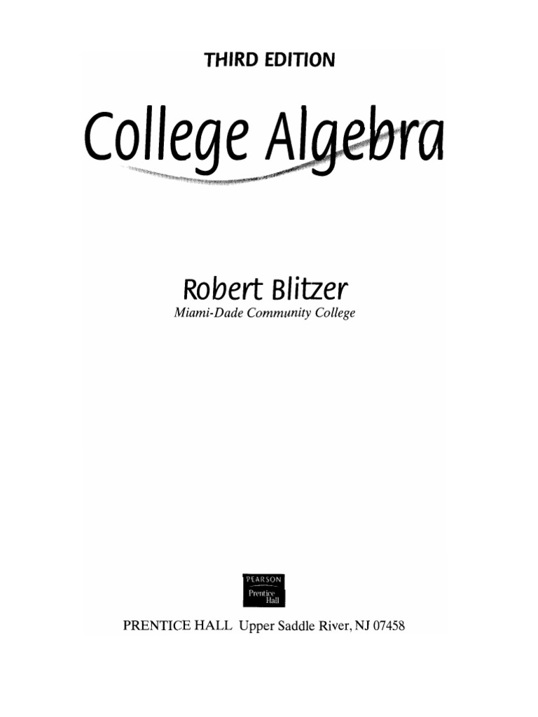 College Algebra | PDF