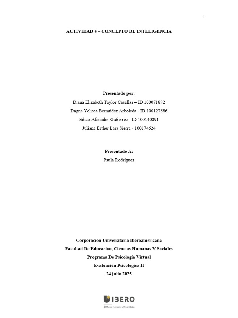 Conceptos Clave de la Inteligencia | PDF | Inteligencia | Neurociencia