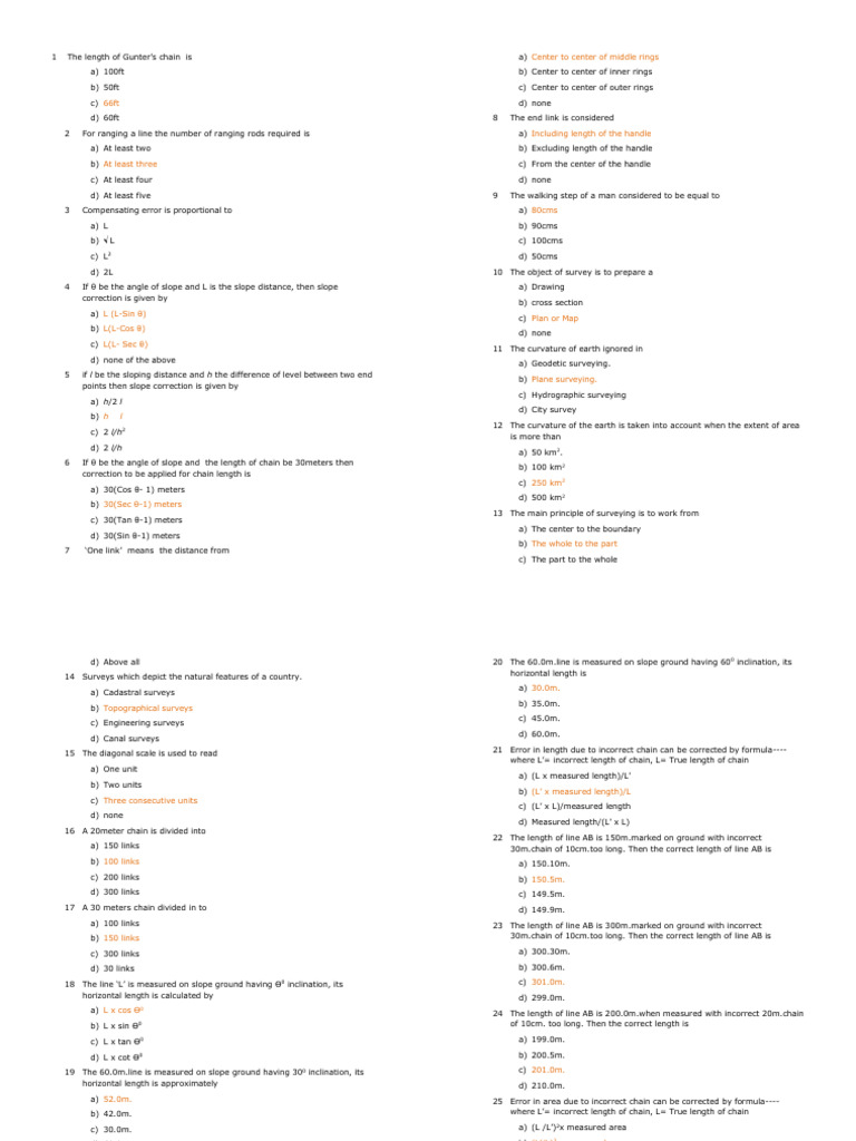 Survey Material 900 Pdf Surveying Compass