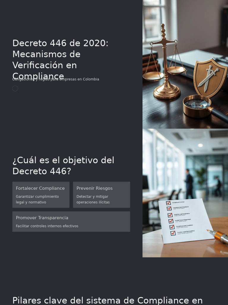 Mecanismos de Verificación en Compliance Colombia | PDF