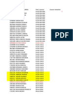 Listado Estudiantes Asesoria I 2012