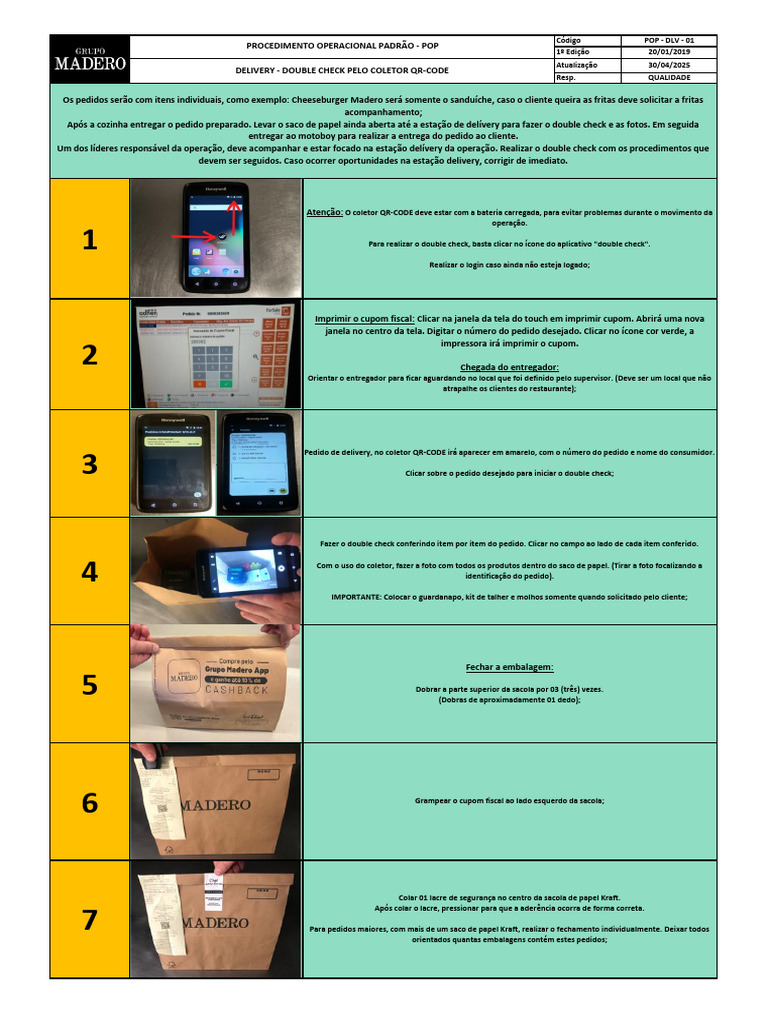 Procedimento para Sacola com QR Code | PDF