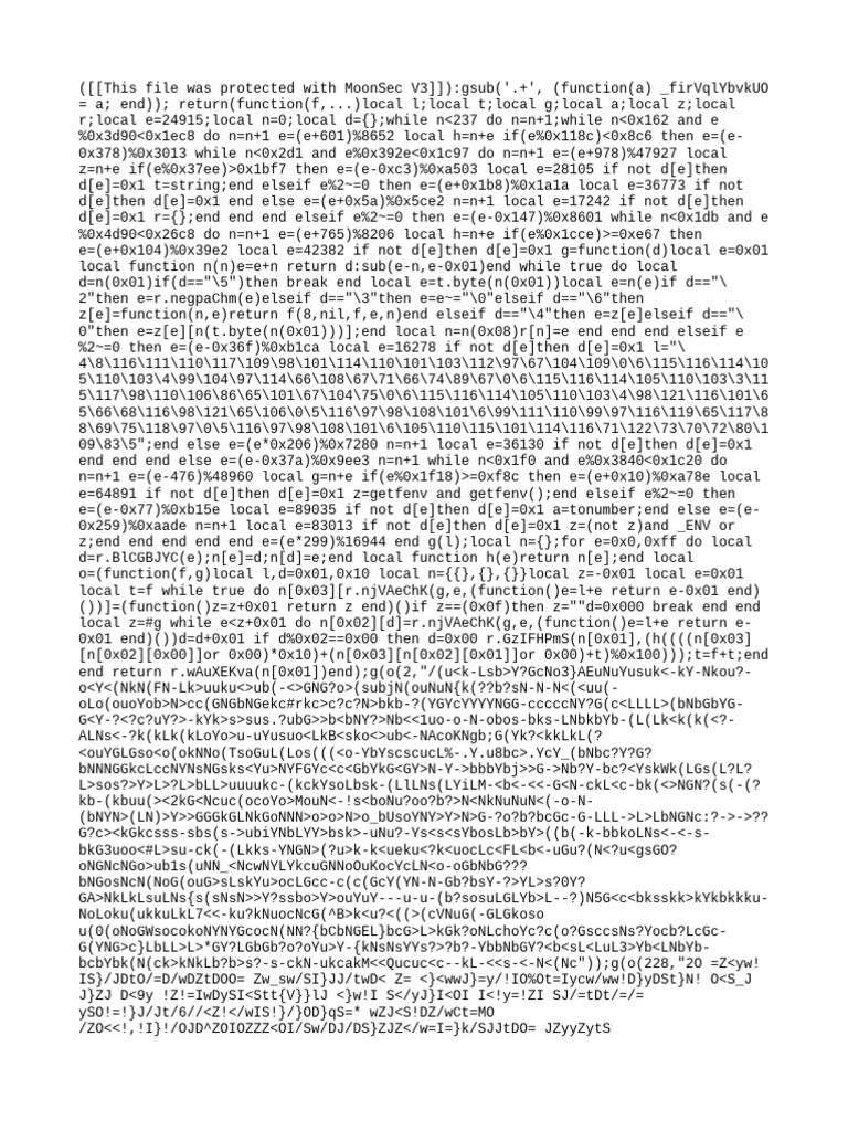 Code Obfuscation with MoonSec V3 | PDF