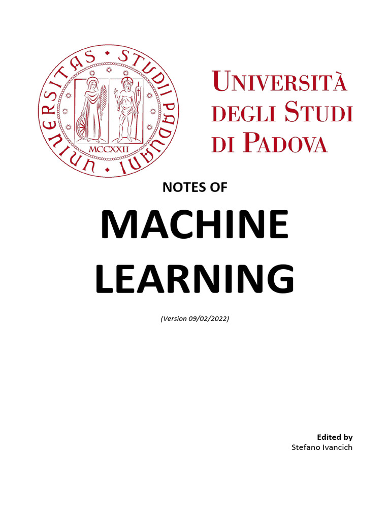 Machine Learning Notes Overview | PDF | Probability Distribution ...