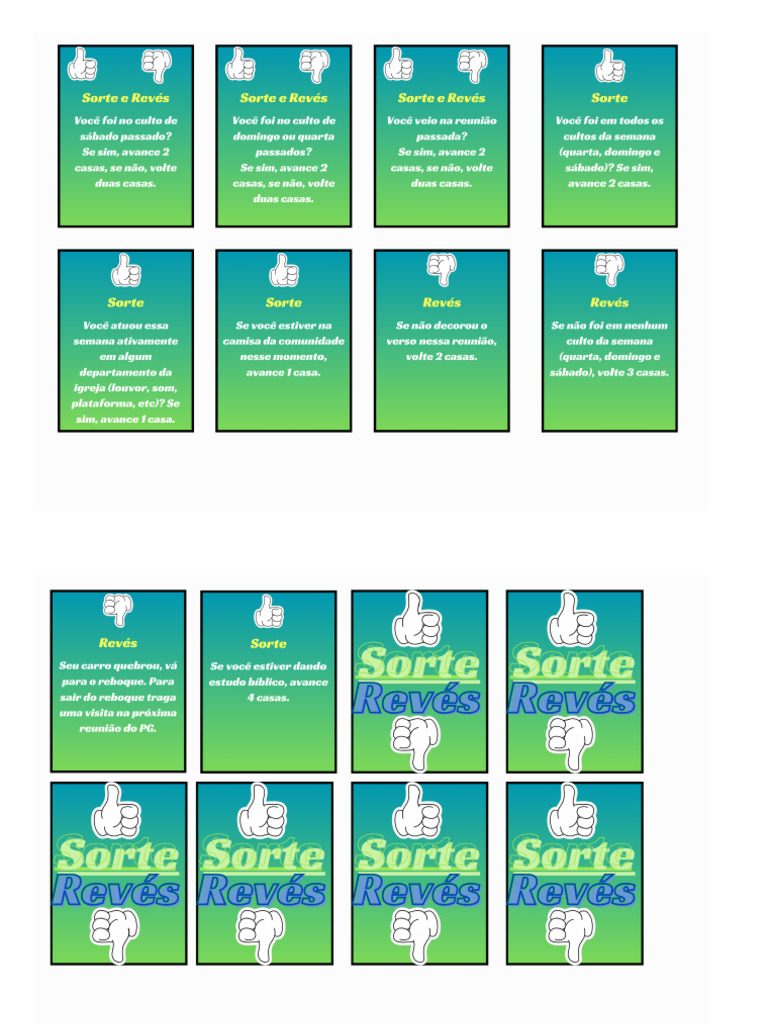 Sorte e Revés | PDF