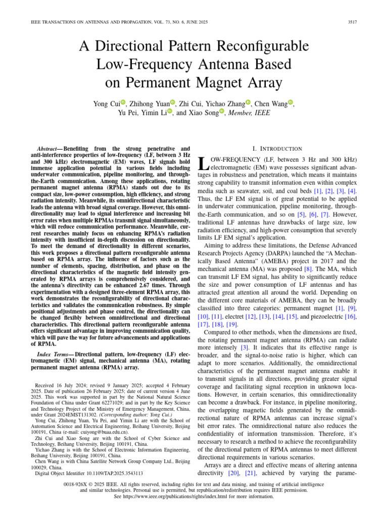 Directional Reconfigurable LF Antenna | PDF | Antenna (Radio ...