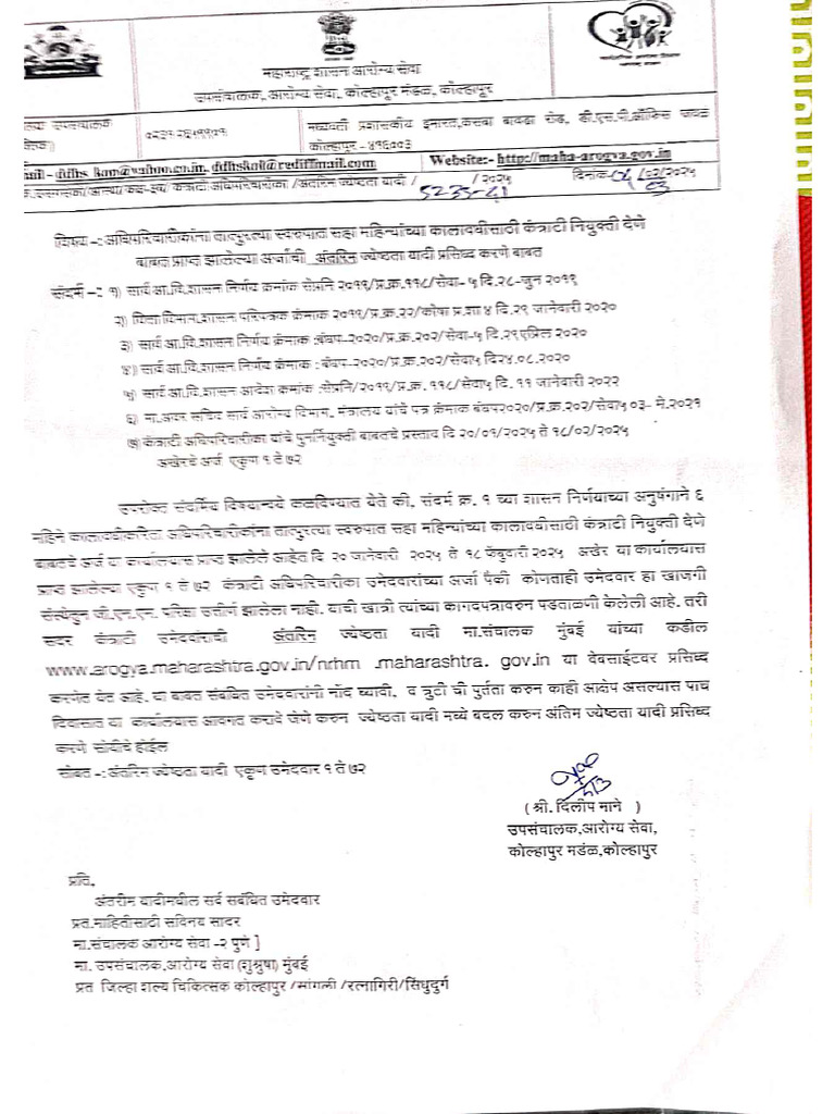 Seniority List 04032025 | PDF