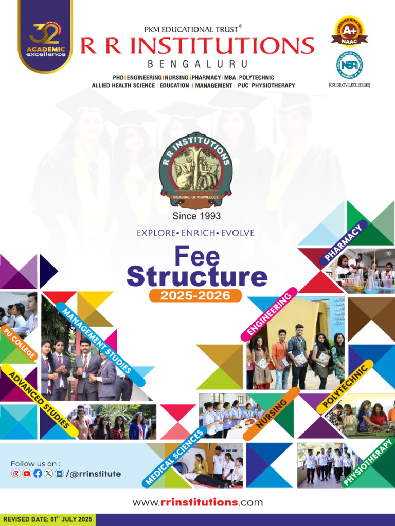 Fee Structure Overview 2025-26 | PDF