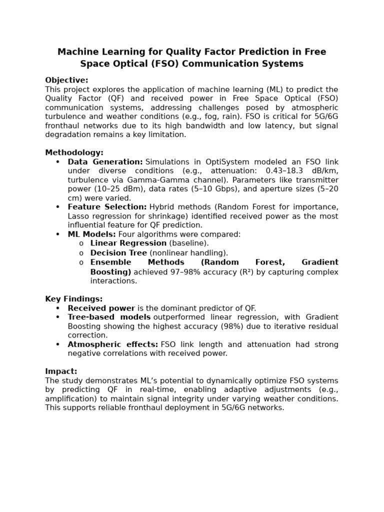 1 Pager-Machine Learning For Quality Factor Prediction in Free Space ...