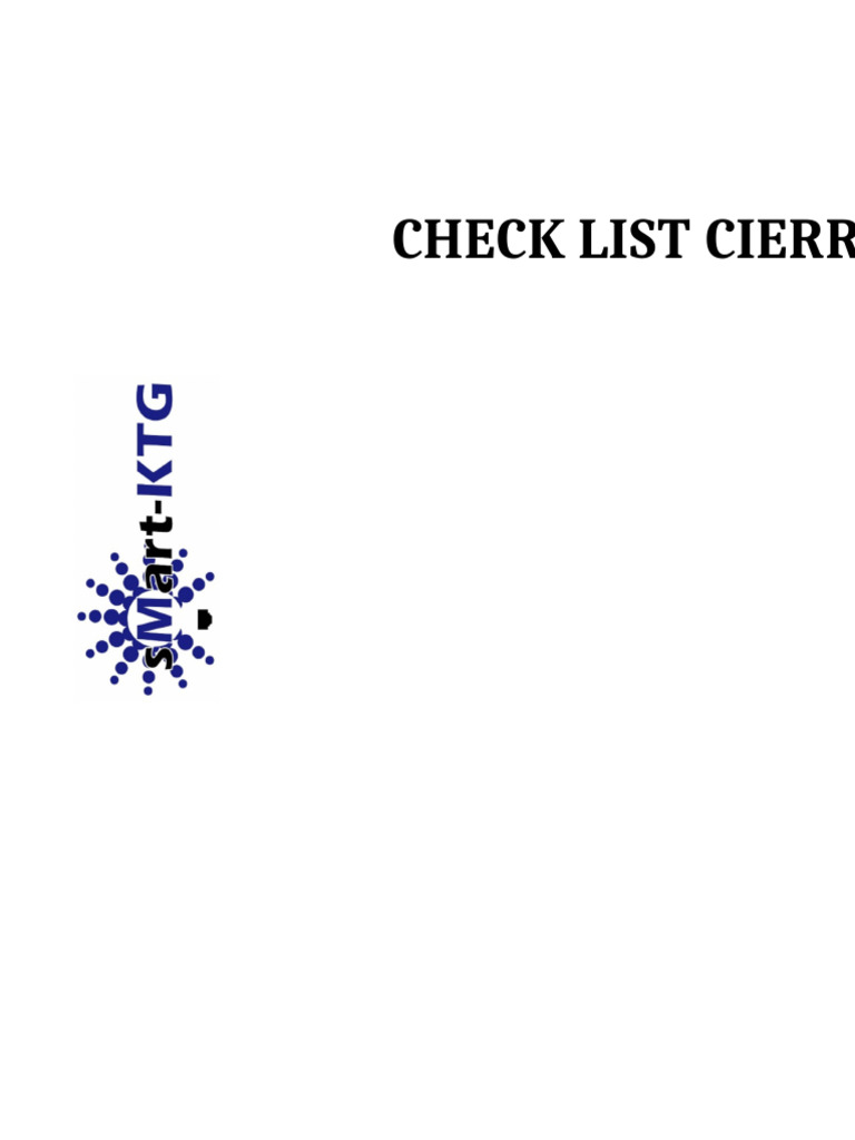 Check List | PDF