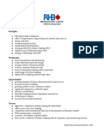 RHB Banking Group Swot Analysis 2008