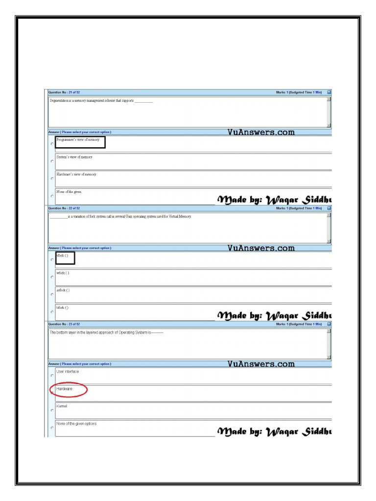 CS604 Final Term Papers by Waqar | PDF