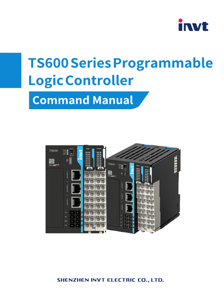 TS600 PLC Command Manual V1.0 | PDF | Programmable Logic Controller ...
