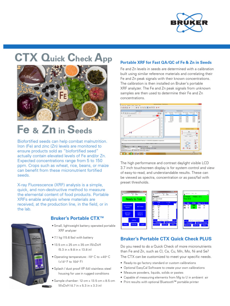 CTX QC App 1903 Fe - ZN in Seeds - v1-r1 | PDF | Zinc | Physical Sciences