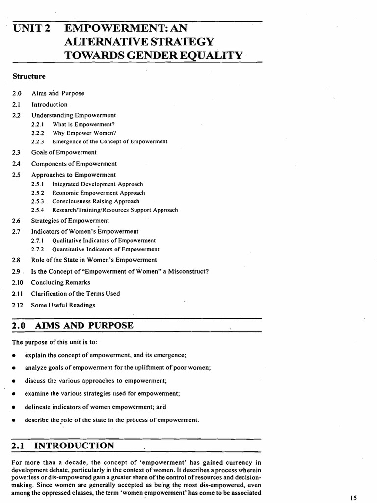 Empowerment Strategies for Gender Equality | PDF | Empowerment | Gender ...