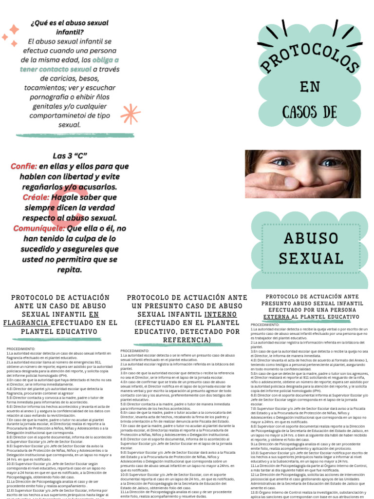 Protocolo de Actuación Abuso Sexual Infantil | PDF | Psicología Educacional