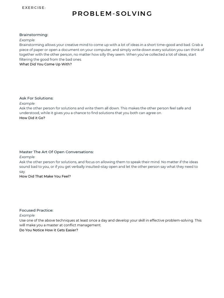 Problem Solving | PDF