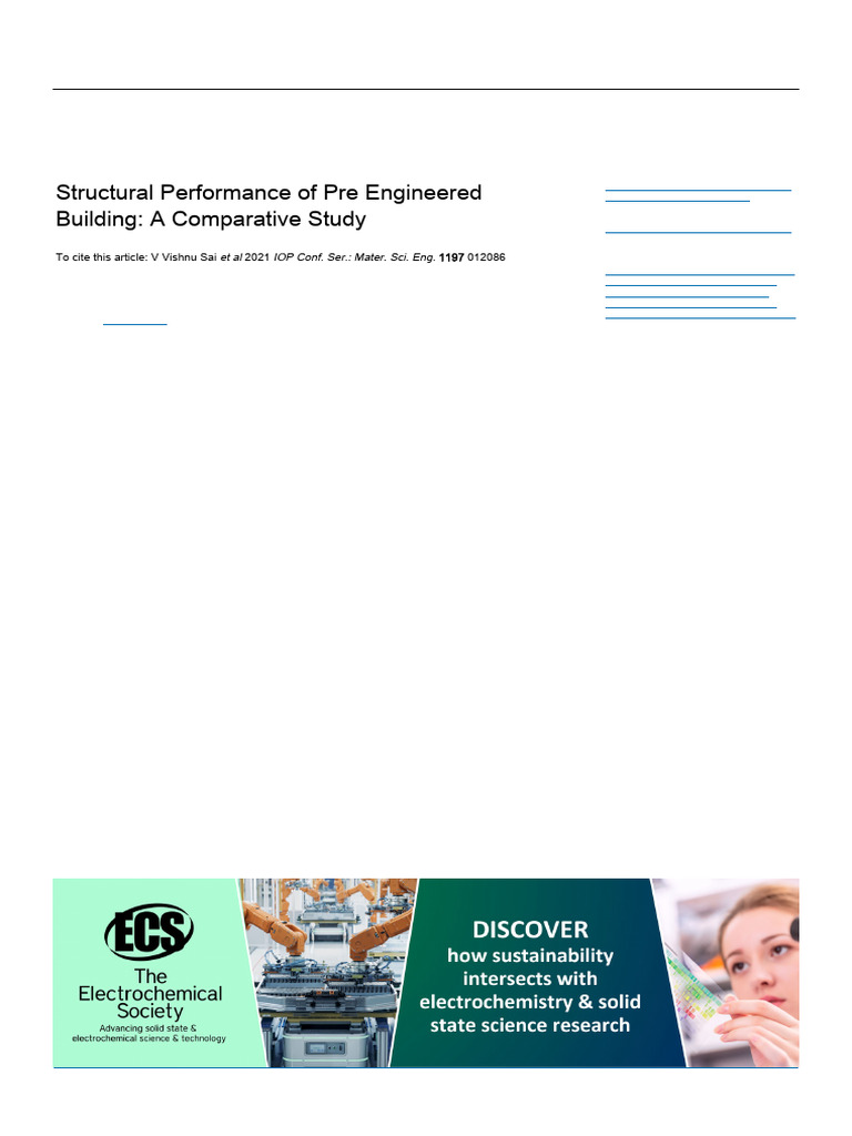 Structural Performance of Pre-Engineered Buildings | PDF | Structural ...