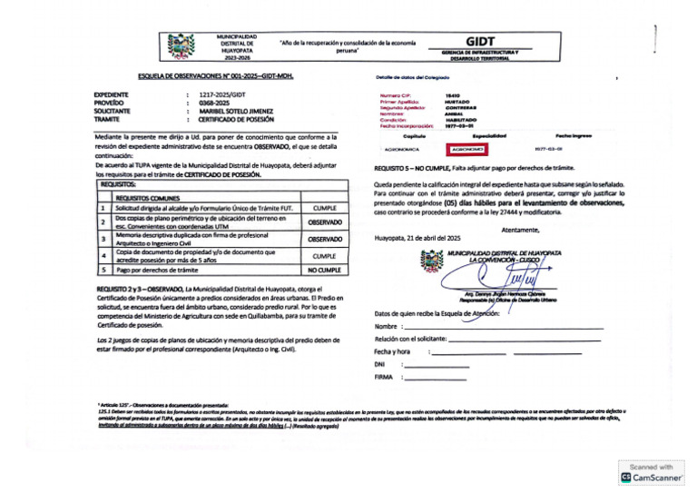 Esquela N001 | PDF