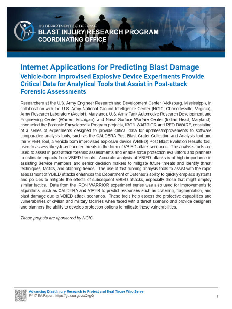 VBIED Analysis Tools for Threat Mitigation | PDF