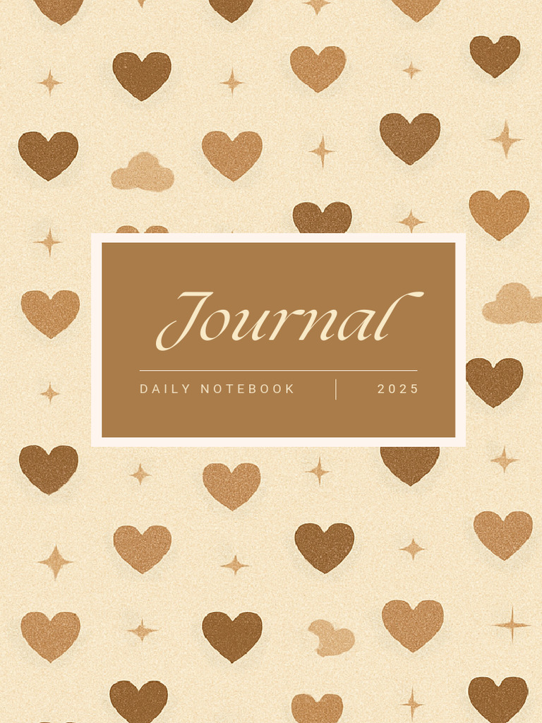 Black and Beige Hand Drawn Leaves Journal Cover A4 - 20250807 - 012621 ...
