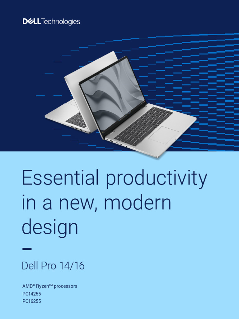 Dell Pro 14 16 Laptop Product Brochure Amd | PDF | Dell | Personal ...